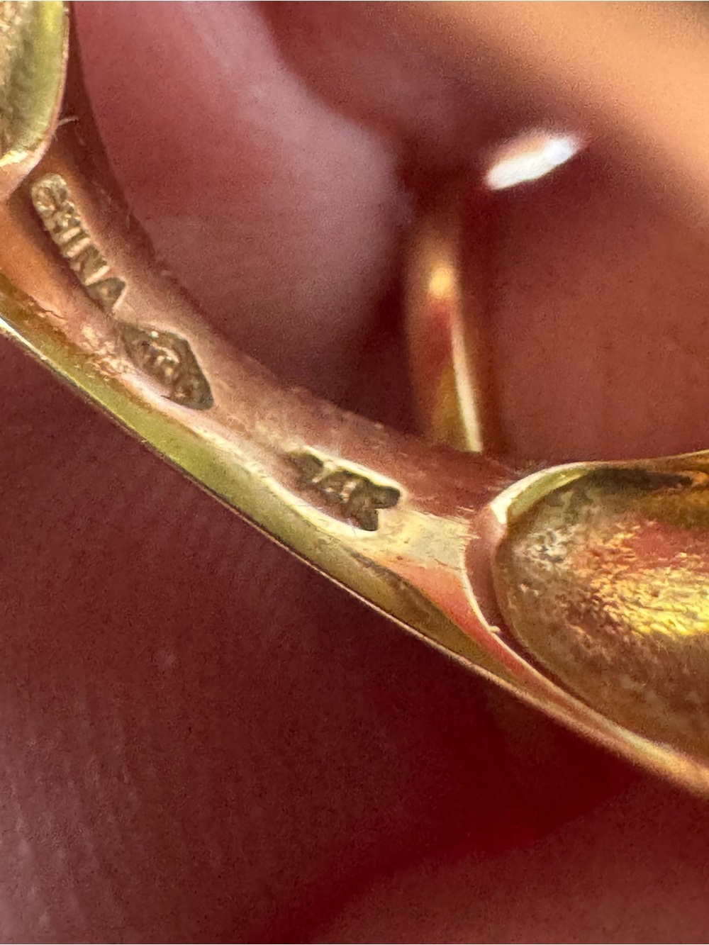 14K gold and jade massive dome ring - Picture 6 of 15